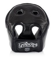 Casque de sécurité sportif Fairtex en cuir de vachette durable 2025, 7 aérations, équipement d'entraînement de haute qualité pour la boxe, le sparring, le MMA, le Muay Thai