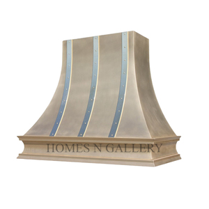 Top Selling Customized Handmade Design <b>Wall</b> Mount Brass Farmhouse Kitchen <b>Wall</b> Mounted Range Hood for Kitchen Hood Chimney - Product Image 1