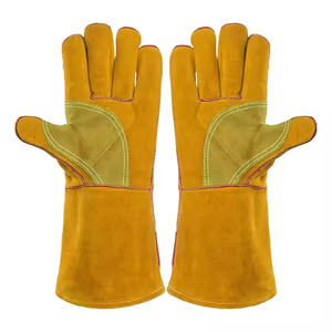 Gants en cuir de vachette robuste de meilleure performance résistant à l'abrasion et à la chaleur pour le soudage des travaux de sécurité dans la construction du barbecue - Product Image 4