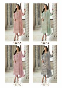 Mode pakistanaise femmes musulmanes mariage Salwar Kameez (lourd et léger) soie Modal Viscose Collection festive - Product Image 4