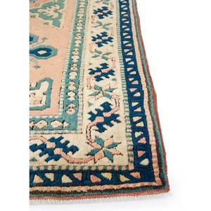 Tapis en laine noués à la main Nuray, motifs abstraits rectangulaires rouge-orange, pour la maison - pour le salon, la chambre à coucher, 9x12 - Pae-1207 - Product Image 4