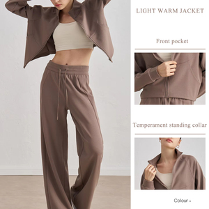 3 Peace Pantalon de jogging respirant pour femmes Pantalon épais de différentes couleurs Survêtements de sport de fitness Survêtements imprimés à broderie - Product Image 4