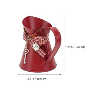 Cesta de Almacenamiento Rústica de Metal Estilo Granja Rayan International, Maceta de Hierro, Jarra y Jarrón para Decoración del Hogar - Product Image 3