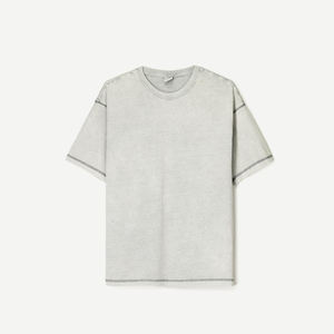 Tee-shirt surdimensionné unisexe poids lourd vierge imprimé hommes 400 g/m² t-shirt personnalisé - Product Image 1