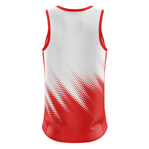 Nouveau design de haute qualité grande taille uniformes d'athlétisme conception personnalisée imprimé Spandex/coton sans manches vêtements de sport d'entraînement - Product Image 5