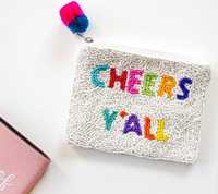 Mini pochette à monnaie personnalisée pour les filles entièrement perlée à la main Style clé fermeture à glissière petit matériel porte-monnaie
