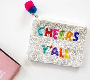 Mini monedero con nombre personalizado para niñas, monedero de material pequeño con cierre de cremallera estilo llave con cuentas a mano - Product Image 3