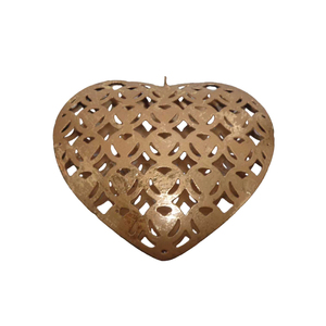 Great Design Iron Hanging Heart Gold Finished Standard Size Usage for Christmas Decoration Handmade Wholesale in Bulk - Product Image 1