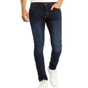 Jean pour homme léger et décontracté, taille mi-haute, style unique, sur mesure, avec design personnalisé et 100 % coton - Product Image 1