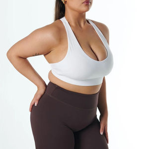 บราโยคะระบายอากาศได้สำหรับผู้หญิงผ้าสแปนเด็กซ์ผ้าไนลอนระบายอากาศได้ดีน้ำหนักเบาเป็นมิตรต่อสิ่งแวดล้อมเสื้อชั้นในเล่นกีฬาด้านหลังแข่ง - Product Image 4