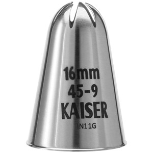 <b>Cake</b> <b>Decorating</b> <b>Supplies</b>-KAISER Professional Star Nozzle 16mm 5 Pack - Product Image 1