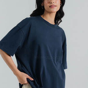 Nuevo diseño Material duradero Hecho Camisetas de gran tamaño para mujer Logotipo personalizado Camisetas de gran tamaño para mujer - Product Image 3