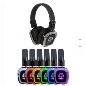 Auriculares Originales Talent Silent Disco Prism con Cambio de Color, Paquete de 40 con 2 Transmisores Portátiles - Product Image 1