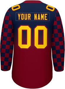 Pro Team Uniforms OEM ODM Custom Logo Sublimación Jerseys Venta al por mayor Durable Poliéster Secado rápido Alta calidad Hockey sobre hielo - Product Image 5