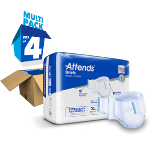 Attends Brief Extra Heavy Absorbency XL. Bag 25. Adult Incontinence Diapers Odour Control nappies For Adults (Waist: 58"-63") - Product Image 3
