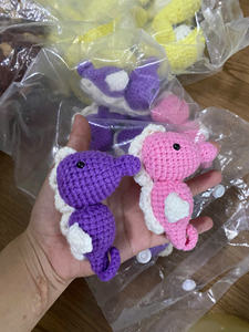 Porte-clés en laine tricotée de haute qualité, très vendu, jouet en peluche animal fait main au crochet, mignon, maternité - Caryln - Product Image 6