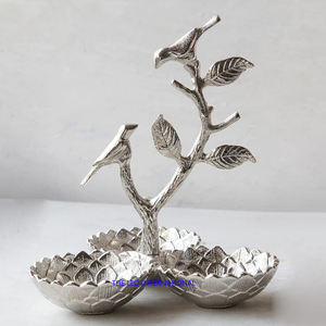 Awesome Quality Classic Style Designer Stand <b>Silver</b> Color Round Decorative <b>Bowl</b> Home Kitchen Accessories Hand Made <b>Bowl</b> - Product Image 3