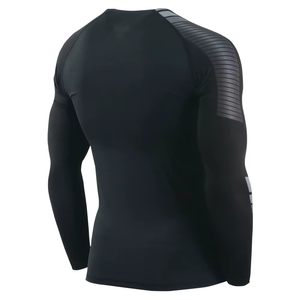 Rashguard Homme Personnalisé à Manches Longues, Qualité Supérieure, Faible MOQ, Couleurs Personnalisables, en Polyester/Nylon Respirant pour Entraînement MMA et Jiu Jitsu - Product Image 2