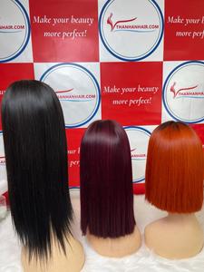 สินค้ายอดนิยมสําหรับลูกค้าผิวดํา ขายส่งวิกผม Cls ด้านหน้าเวียดนาม ผมดิบ ไม่มีรอยผูก ไม่มีการหลั่งไหล หลายสี พร้อมส่ง - Product Image 2