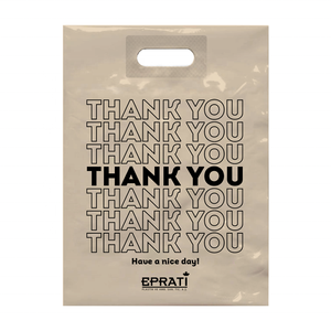 Bolsa de plástico troquelada MDPE con logotipo personalizado desechable al por mayor con asa para embalaje de ropa de Turquía - Product Image 4