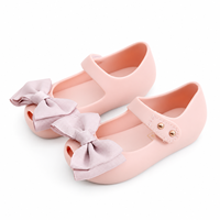 Sandales Princesse pour Enfants Sweet Academy avec Nœud, Bout Ouvert, Design Plat, Semelle Souple en PVC pour Filles