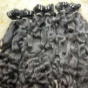 Vague naturelle de meilleure qualité dans les cheveux de trame, 100% cheveux humains, cheveux bruts cambodgiens un donneur non transformés - Product Image 2