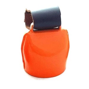 Hand Painted Orange nhôm cowbell với âm thanh chất lượng cao handmade tốt nhất bán sắt bò treo chuông cho chó mèo cừu lạc đà - Product Image 2