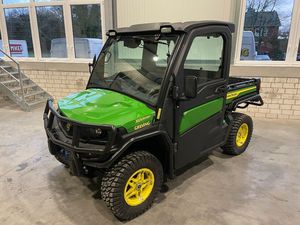 รถอเนกประสงค์ John Deere ขับเคลื่อน 4 ล้อ ราคาประหยัด พร้อมกระบะบรรทุกและกันชนหน้า สีเขียวและเหลือง พร้อมส่งออก - Product Image 5