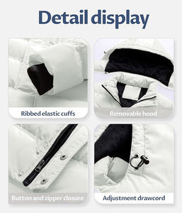 Veste matelassée pour homme, parka d'hiver imperméable, veste chaude et épaisse pour le ski - Product Image 5