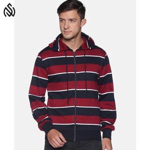 OEM Service 100% algodón dos tonos transpirable secado rápido personalizado impreso cremallera Sudadera con capucha para hombres - Product Image 1