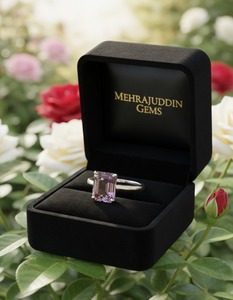 Anillo de boda de tamaño variable Vintage de Plata de Ley 925 hecho a mano, corte de cojín, ajuste de punta de piedra preciosa de ametrino Natural para aniversario - Product Image 1