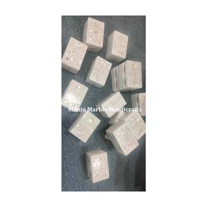 Nouvelle boîte décorative d'incrustation de marbre de conception classique de luxe de qualité supérieure avec l'art floral de coquille de mer de nacre pour la boîte de rangement de bijoux - Product Image 6