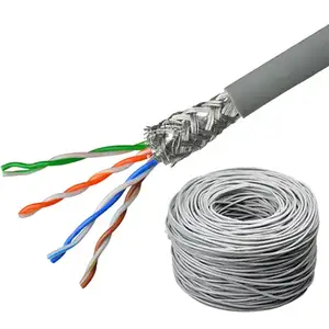 NETLINK harga pabrik Cat 6 UTP/STP/kabel SFTP dalam ruangan dan luar ruangan lulus tes OEM mendukung cat6 lan kabel