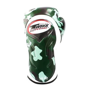 Guantes de Boxeo Profesionales con Diseño de Camuflaje Doble, Personalizados, de Cuero Genuino OEM, para Entrenamiento de Kickboxing y MMA - Product Image 3