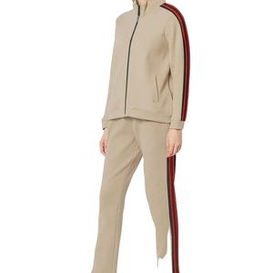 Nouveauté Survêtement à fermeture éclair Survêtement pour femmes Nouveau survêtement personnalisé pour femmes Mode Prix bas Ensemble 2 pièces Survêtements à fermeture éclair pour femmes - Product Image 1