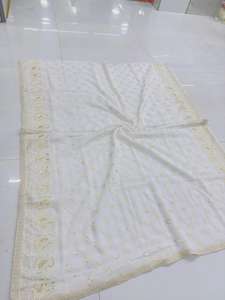 Lucknowi Embroidered Viscose Georgette Dupatta Ethnic <b>Scarf</b> - Product Image 6
