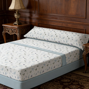 Super Oferta: Juego de Sábanas de Microfibra de Poliéster de 3 Piezas, Sábana Ajustable de Microfibra de Poliéster, Sábana Plana, 1 Funda de Almohada (Opcional) - Product Image 2