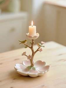 Golden Bird Candle <b>Holder</b> Decorative Tealight <b>Stand</b> Elegant Candle <b>Stand</b> Wedding Party Romantic Home Tabletop Decoration - Product Image 2