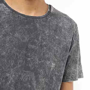 Vêtements pour hommes Oversize Distressed T Shirt Fabricant Streetwear Hip Hop Blank Acid Wash Logo personnalisé T-shirts vintage - Product Image 3