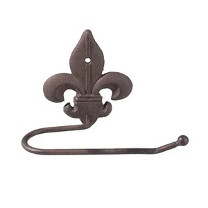 Wall Mount Iron <b>Rustic</b> Toilet Paper Holder with Storage <b>Shelf</b> and Towel Bar Space Sale Toilet Paper Holder - Product Image 4