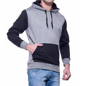 เสื้อฮู้ดสวมหัวแบบสวมศีรษะของผู้ชายผ้าฝ้าย100% ขนแกะขนาดสบาย - Product Image 2