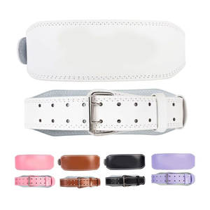 FLASH GEAR Durable Weight Lifting <b>Belt</b> for Bodybuilding Powerlifting 4 Inch <b>Wide</b> Adjustable Metal Buckle Customizable Size/Color - Product Image 1