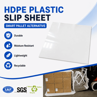 Planche de manutention en plastique double face blanche pour remplacement de palettes, expédition à l'exportation, manutention par chariot élévateur, distribution en entrepôt