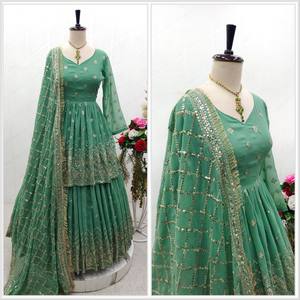 Designer Silk Kediya-Lehenga with Dupatta for Party Wear - Product Image 3