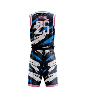 Uniformes de basket-ball personnalisés tissu à séchage rapide kit de short de maillot de match d'équipe pour l'université et l'entraînement - Product Image 3