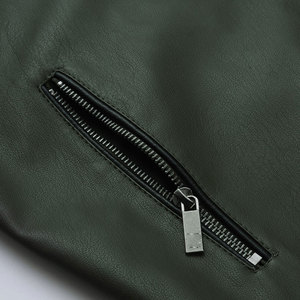 Chaqueta de cuero de piel de vaca de calle alta para hombre, cuello levantado, logotipo frontal, alta calidad, gran oferta, el mejor diseño de invierno - Product Image 5