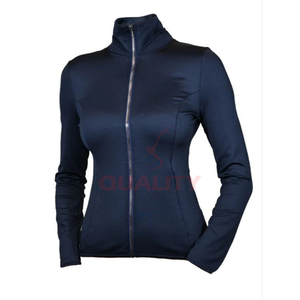 Chaqueta de equitación elegante para mujer con tela elástica impermeable y transpirable, ropa de abrigo ecuestre perfecta para paseos en senderos deportivos - Product Image 1