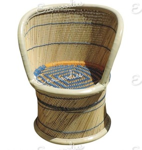 เก้าอี้นั่งหวายหรูหราทันสมัยงานหัตถกรรมซาร์กันดาไม้ไผ่ไม้ไผ่ไม้ไผ่น้ำหนักเบาทนทานสำหรับในร่มกลางแจ้งใช้ในห้องนอน - Product Image 5