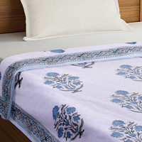 Nappe rectangulaire vintage 100% coton faite à la main, imprimée à la main avec un motif floral, lavable, absorbante, personnalisable, pour la maison et l'hôtel