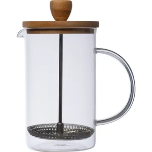 Presse à café en verre et bambou personnalisée Nathan, gadgets de cuisine haut de gamme, essentiels de cuisine - Product Image 2
